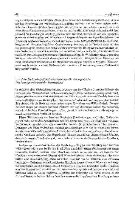 Vorschauseite 4: Wie viel Freiheit braucht Verantwortung? Ethische Implikationen neurowissenschaftlicher Studien