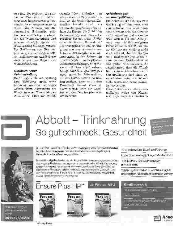 Vorschauseite 4: Prävention und Therapie von Wundinfektionen