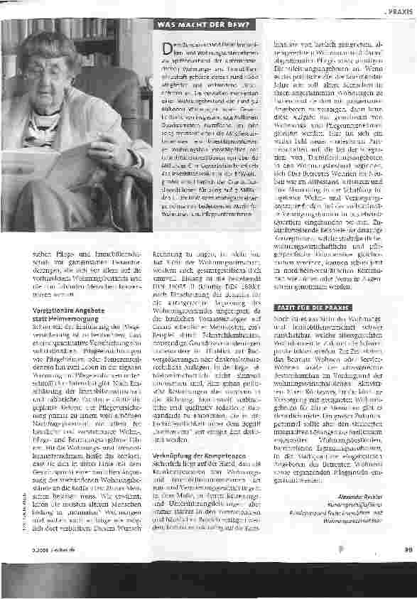 Vorschauseite 2: Wohnen im Alter - Neue Formen und integrative Lösungen erhöhen die Lebensqualität
