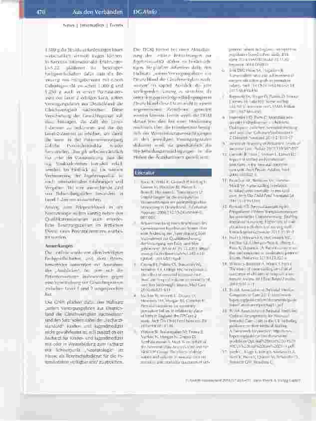 Vorschauseite 6: Empfehlungen für die strukturellen Voraussetzungen der perinatologischen Versorgung in Deutschland
