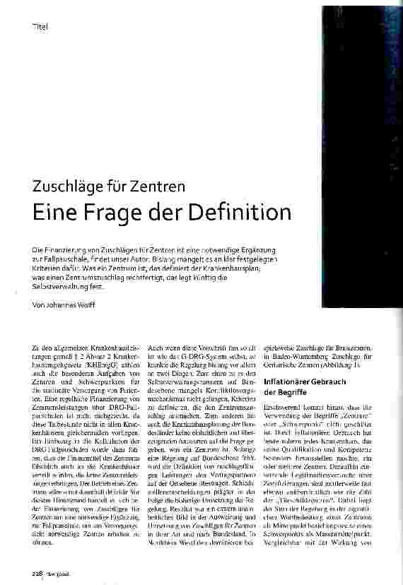 Vorschauseite 1: Eine Frage der Definition