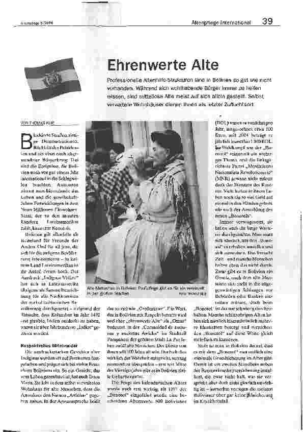 Vorschauseite 1: Ehrenwerte Alte