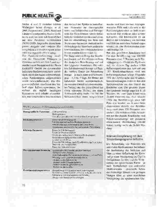Vorschauseite 2: Dynamische Simulation einer Influenzapandemie Planungshilfe für Entscheidungsträger
