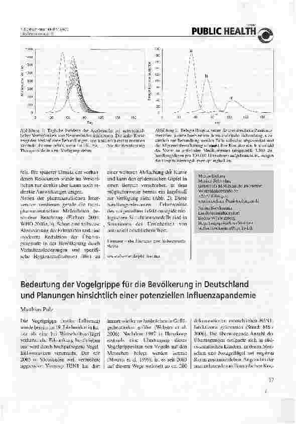 Vorschauseite 3: Dynamische Simulation einer Influenzapandemie Planungshilfe für Entscheidungsträger