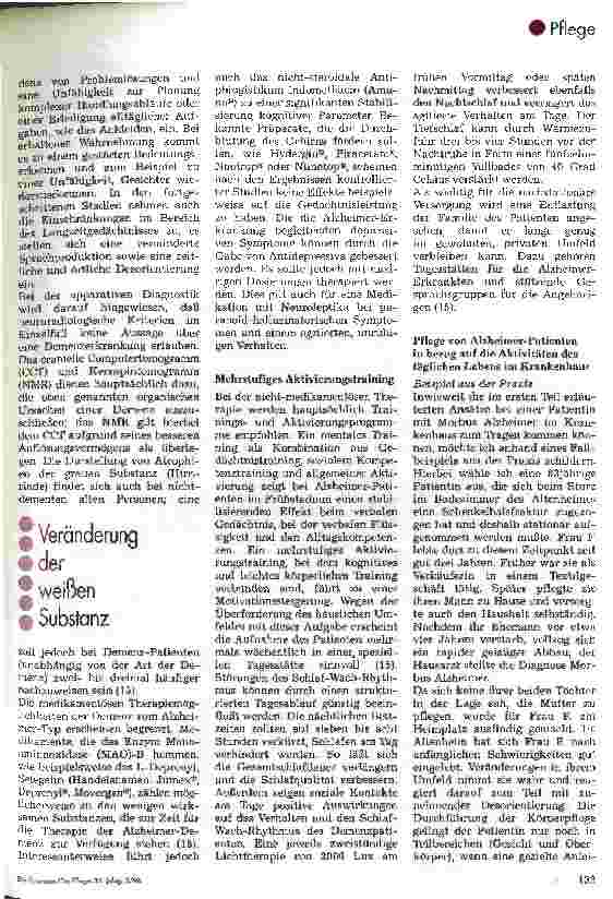 Vorschauseite 2: Altersverwirrtheit - (k)ein Thema für die Krankenpflege? 2. Teil