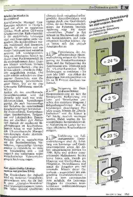 Vorschauseite 2: Managed Care im stationären Bereich Findet Deutschland seinen eigenen Weg?