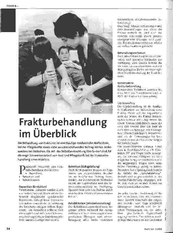 Vorschauseite 1: Frakturbehandlung im Überblick