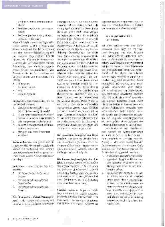 Vorschauseite 3: HANDELN UND VERWANDELN