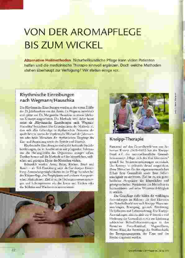 Vorschauseite 1: VON DER AROMAPFLEGE BIS ZUM WICKEL