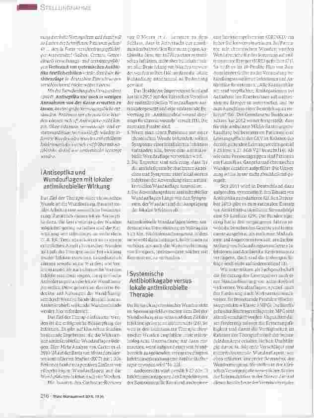 Vorschauseite 3: Welche Verbandmittel sollen für GKV-Patienten weiterhin erstattet werden (Anspruch nach §31 SGBV)?