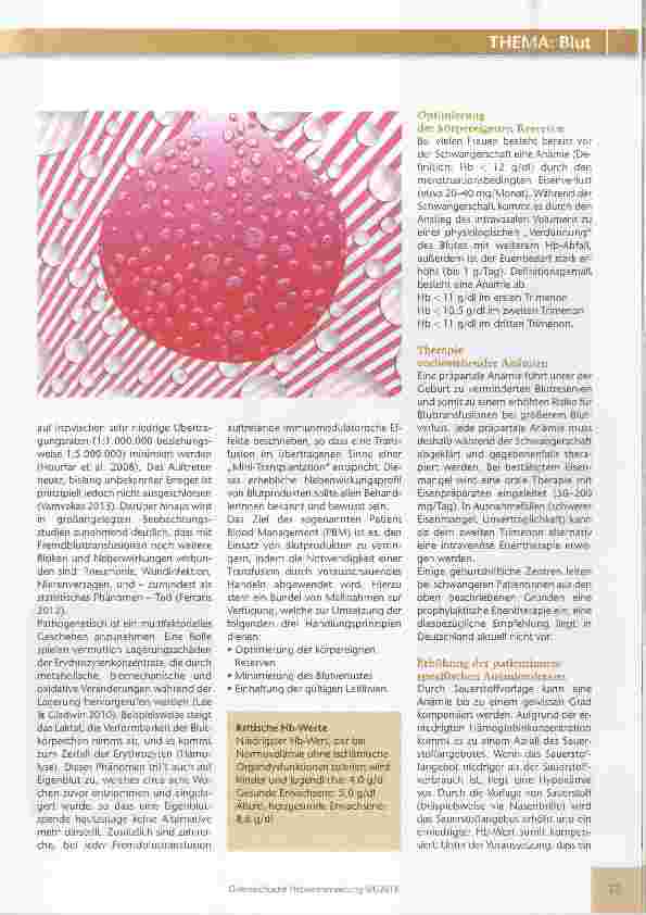 Vorschauseite 3: Eine Bluttransfusion ist eine Mini-Transplantation