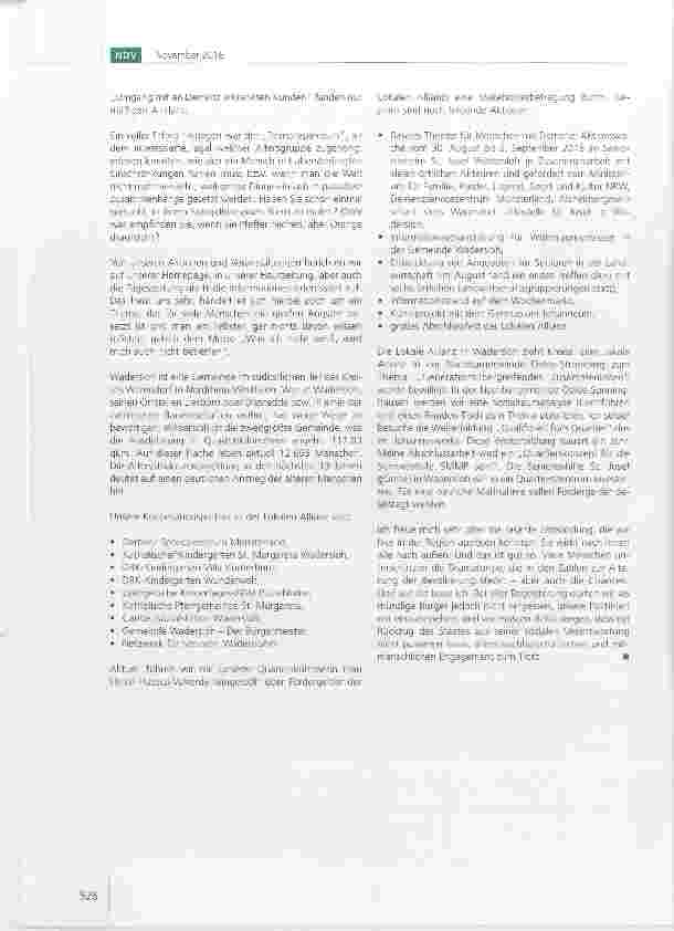Vorschauseite 2: „Lokale Allianzen für Menschen mit Demenz Quartier Wadersloh