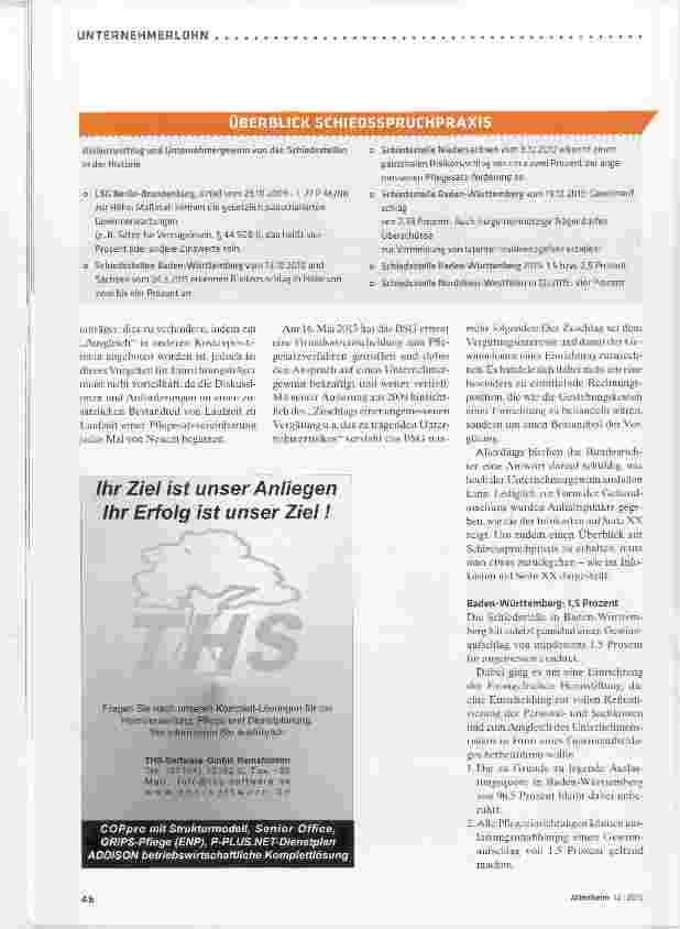 Vorschauseite 2: Zuschläge sind kaum einheitlich