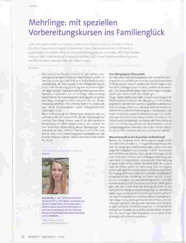 Vorschauseite 1: Mehrlinge: mit speziellen Vorbereitungskursen ins Familienglück