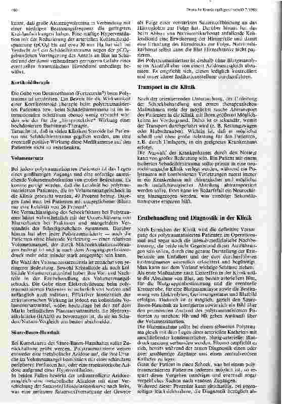 Vorschauseite 3: Der polytraumatisierte Patient Bemerkungen zur Erstbehandlung von polytraumatiesierten Patienten