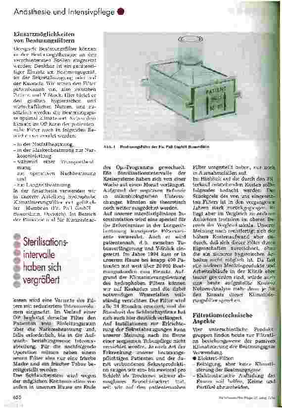 Vorschauseite 2: Der Einsatz von Klimatisierungsfiltern in der Praxis