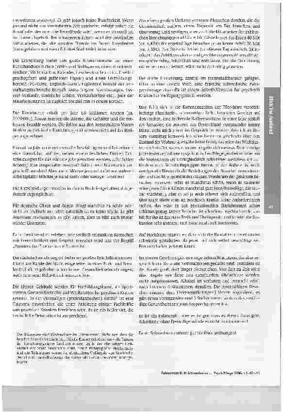 Vorschauseite 2: In Schweden ist manches anders ...Zu Besuch in schwedischen Einrichtungen für psychisch Kranke