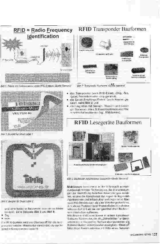 Vorschauseite 2: Funktransponder RFID-Technologie) in der Vledizintechnik