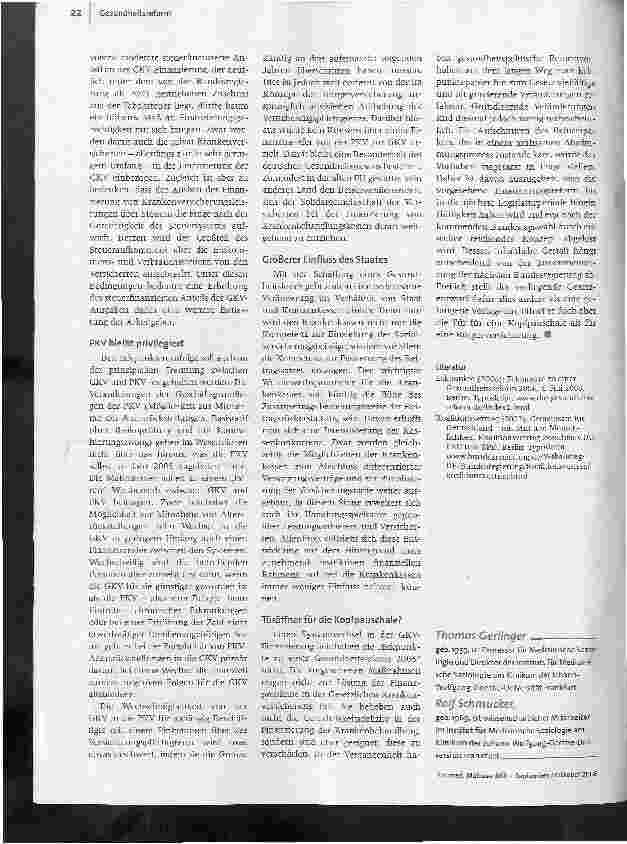 Vorschauseite 3: Der Gesundheitsfonds soll kommen - Das Eckpunkte-Papier der großen Koalition