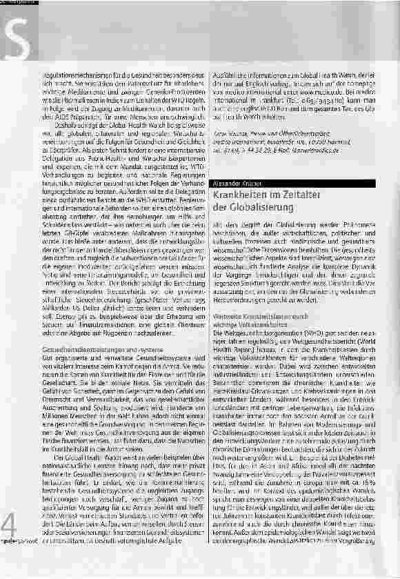 Vorschauseite 2: Krise der Weltgesundheit - Der alternative Weltgesundheitsbericht