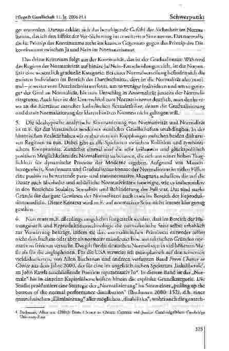 Vorschauseite 4: Zum Anteil des Normalismus an der Problematik von Selbstbestimmung und Eigenverantwortung in der Biomedizin. Zehn Thesen