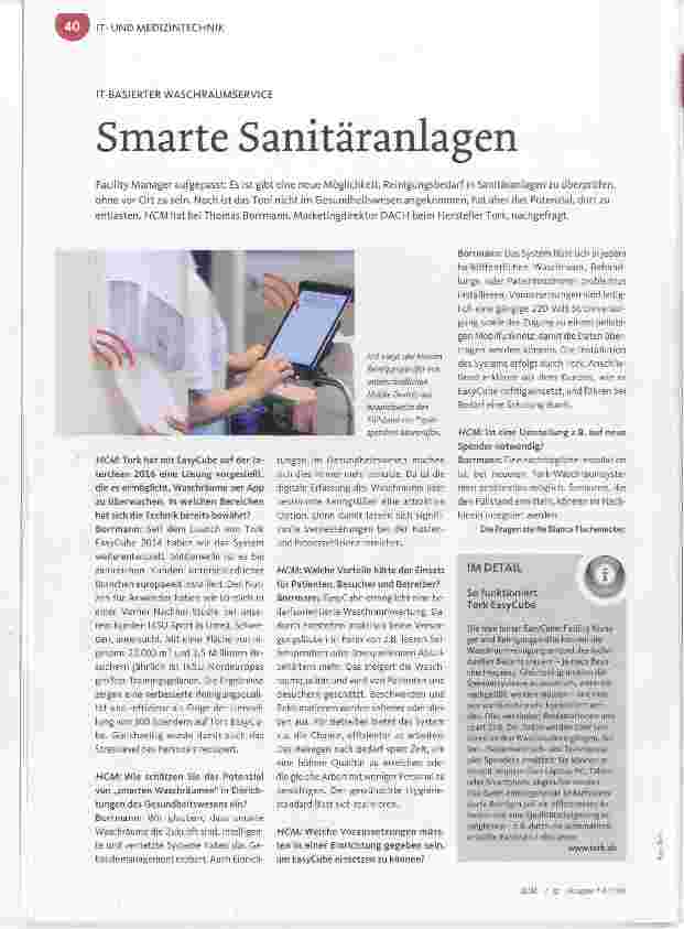 Vorschauseite 1: Smarte Sanitäranlagen