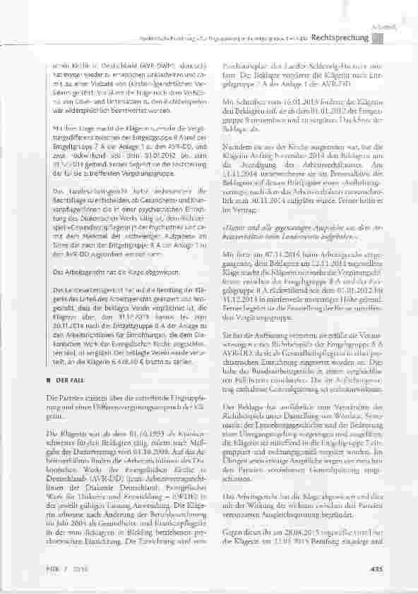 Vorschauseite 2: Psychiatrische Einrichtung Zur Eingruppierung in die Entgeltgruppe 8 AVR-DD