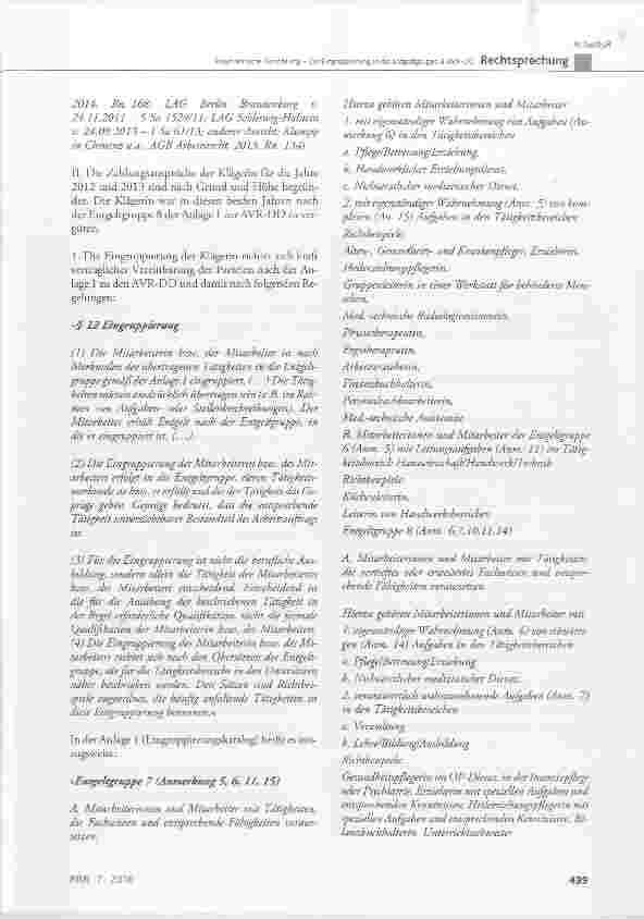 Vorschauseite 6: Psychiatrische Einrichtung Zur Eingruppierung in die Entgeltgruppe 8 AVR-DD