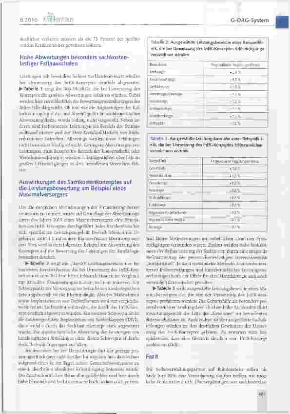 Vorschauseite 5: InEK-Sachkostenkonzept: Mögliche Folgen für die Krankenhausfinanzierung