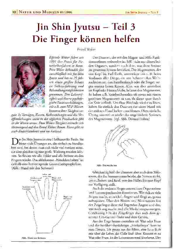 Vorschauseite 1: Jin Shin Jyutsu - Teil 3 Die Finger können helfen