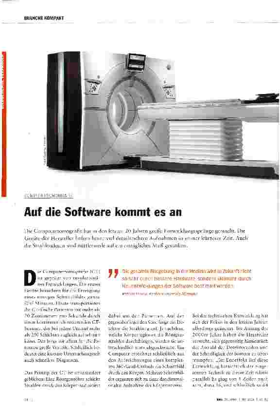 Vorschauseite 1: Auf die Software kommt es an