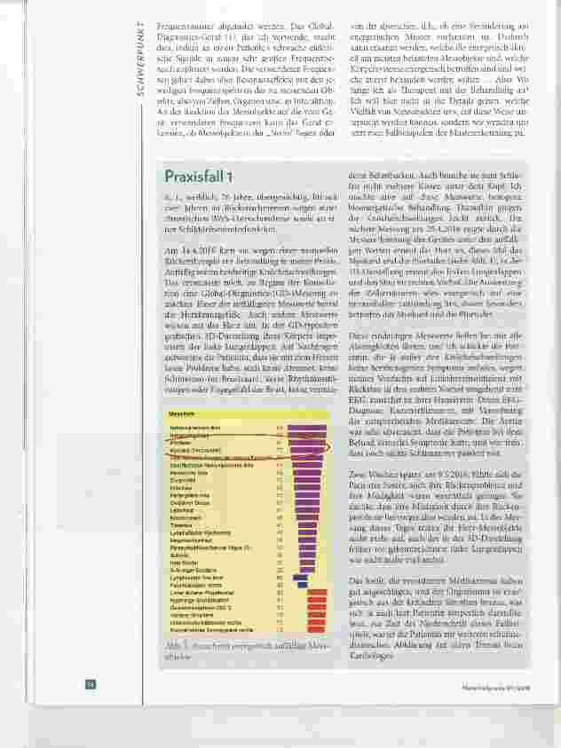 Vorschauseite 2: Pathologische Entwicklungen Frühzeitige Erkennung mit bioenergetischer Medizin?