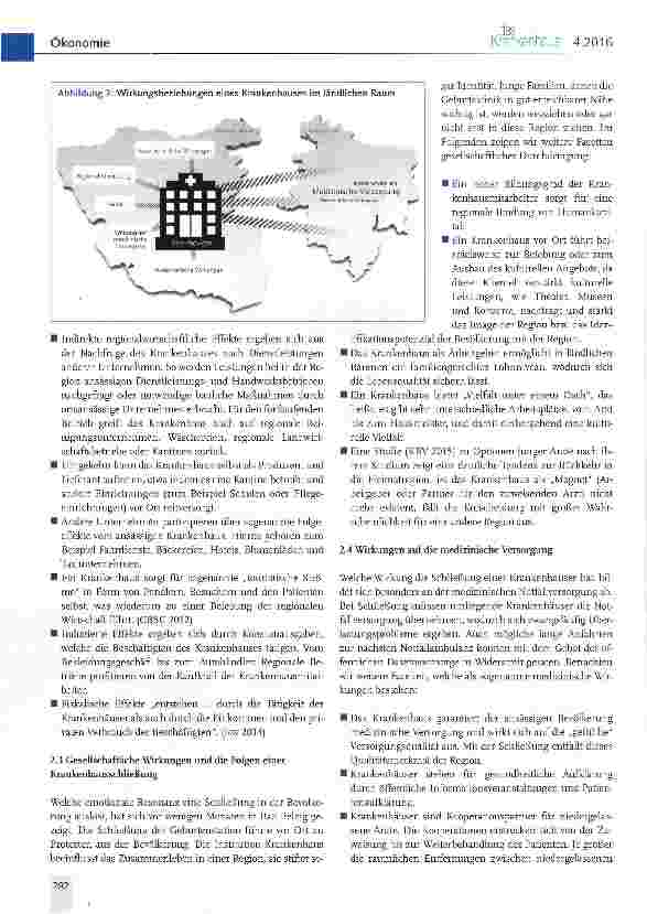 Vorschauseite 3: Das Krankenhaus im ländlichen Raum Wirtschaftsinstitution, Versorgungsträger und Imagefaktor