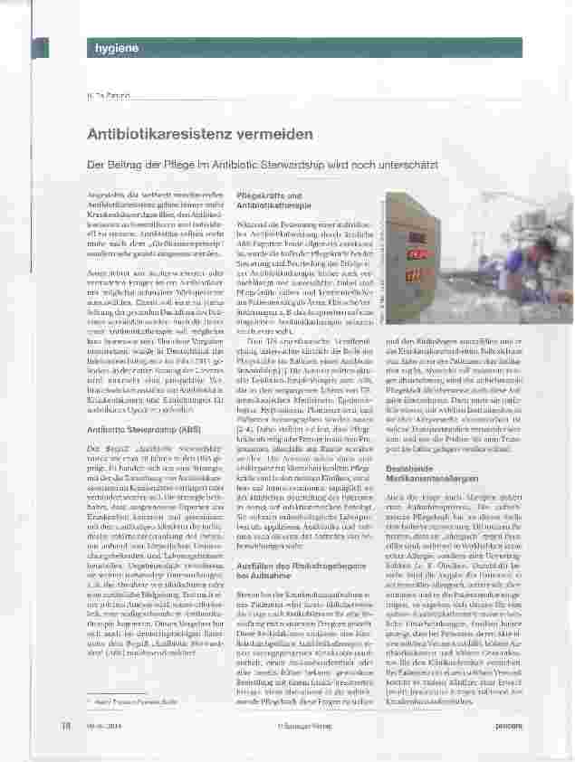 Vorschauseite 1: Antibiotikaresistenz vermeiden
