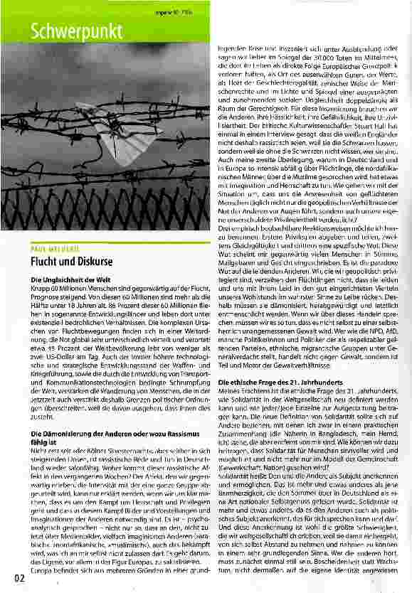 Vorschauseite 1: Flucht und Diskurse