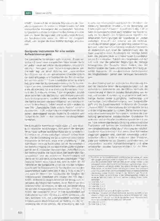Vorschauseite 3: Stellungnahme des Deutschen Vereins zur Konsultation über eine europäische Säule sozialer Rechte