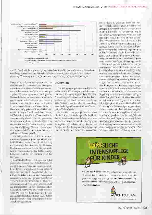 Vorschauseite 4: Fachkräftemangel in der ambulanten Kinderkrankenpflege Eine Befragung unter Kinderkrankenpflege-Schülerinnen und Schulleitungen in Niedersachsen
