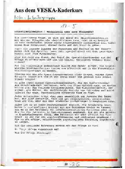 Vorschauseite 1: Aus dem VESKA-Kaderkurs