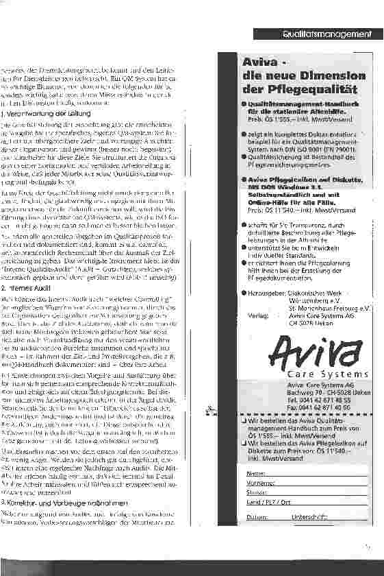 Vorschauseite 4: QM-ISO: Pflicht oder Kür? Plädoyer für einen entspannten Umgang mit einem notwendigen Werkzeug