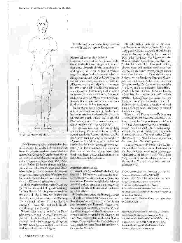 Vorschauseite 2: Der Akupunkturpunkt Magen 36 - Zu San Li