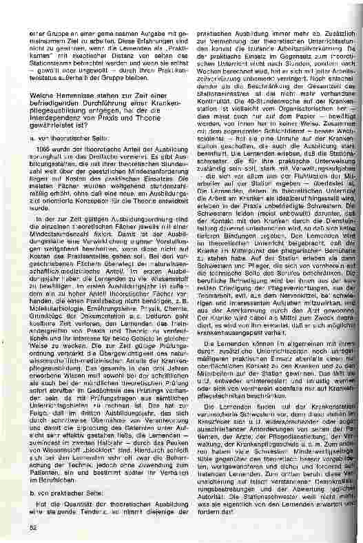 Vorschauseite 2: Zur gegenwärtigen Lage der Krankenpflegeausbildung