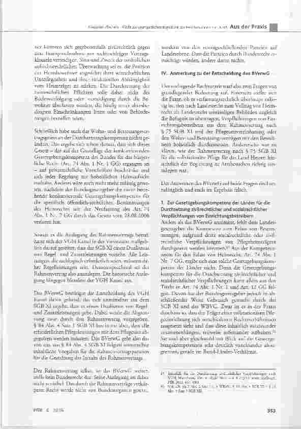 Vorschauseite 4: Was ist Heimrecht? Oder: Müssen Betreiber vollstationärer Pflegeeinrichtungen ihre Bewohner unentgeltlich zum Arzt begleiten?