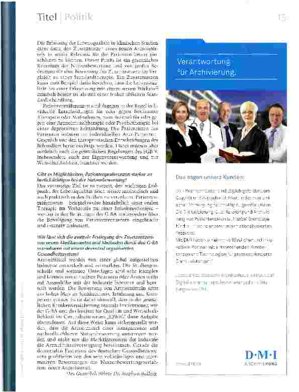 Vorschauseite 2: Der Patient ist gefragt