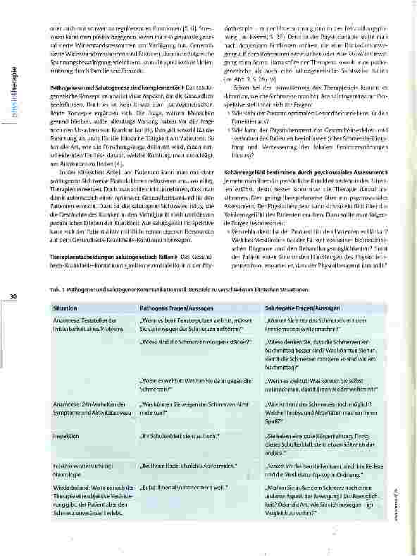 Vorschauseite 3: Salutogenese in der Physiotherapie Eine gesunde Sichtweise
