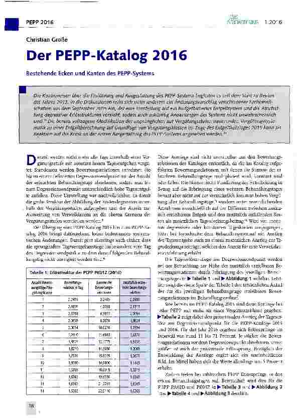 Vorschauseite 1: Der PEPP-Katalog 2016