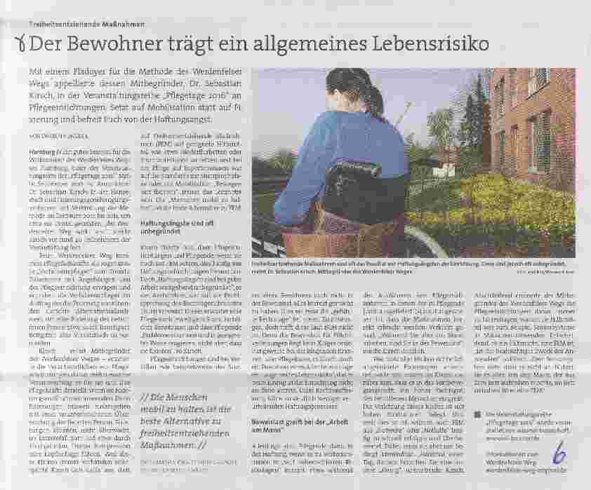 Vorschauseite 1: Der Bewohner trägt ein allgemeines Lebensrisiko