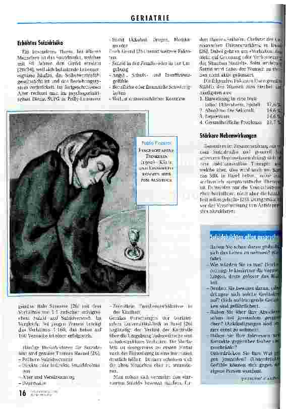 Vorschauseite 3: Risiken nehmen zu - Prognosen trotzdem günstig Depressionen (IV/: Die Pflege von Depressiven im Alter