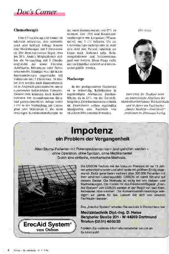 Vorschauseite 4: Keine guten Aussichten Das Koloncarzinom
