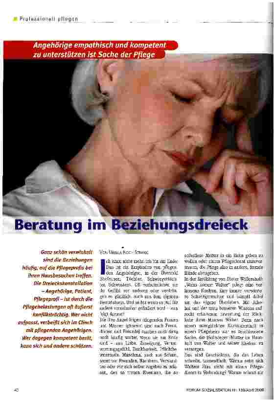 Vorschauseite 1: Beratung im Beziehungsdreieck