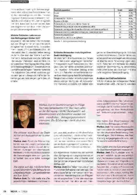 Vorschauseite 2: Sind gesunde Patienten zufriedener?